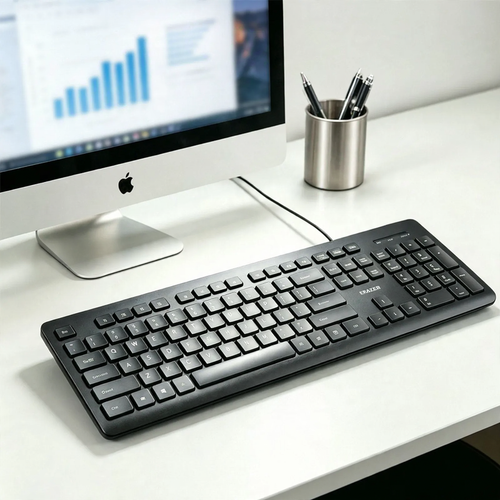 Kabelgebundene Leise-Tastatur für Büro und Spiele