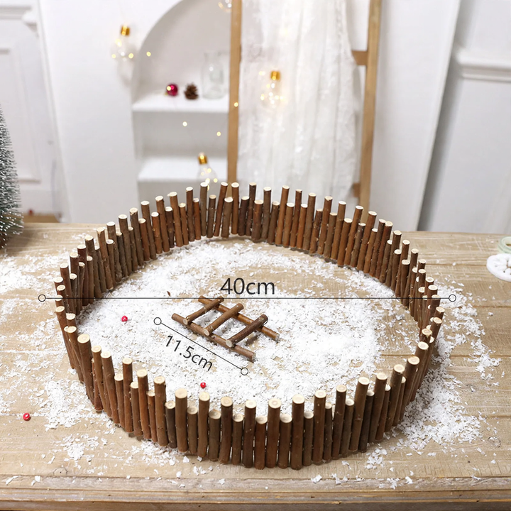 Dekoratives Weihnachts-Holzhaus mit Beleuchtung