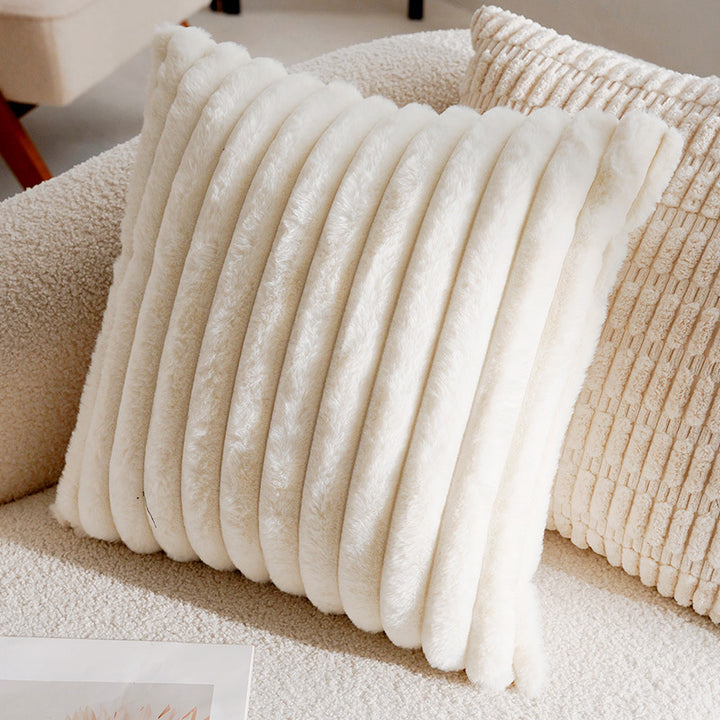 Dekokissen Jacquard, Creme und Schwarz