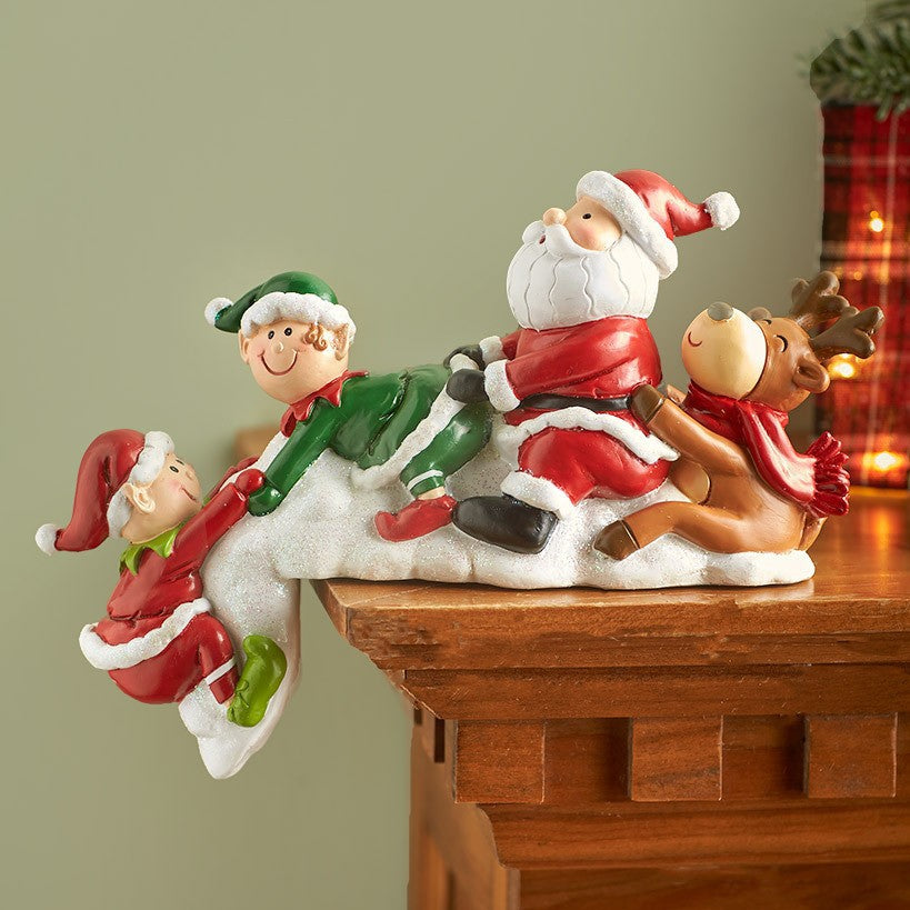 Dekorative Weihnachtsfigur aus Kunstharz