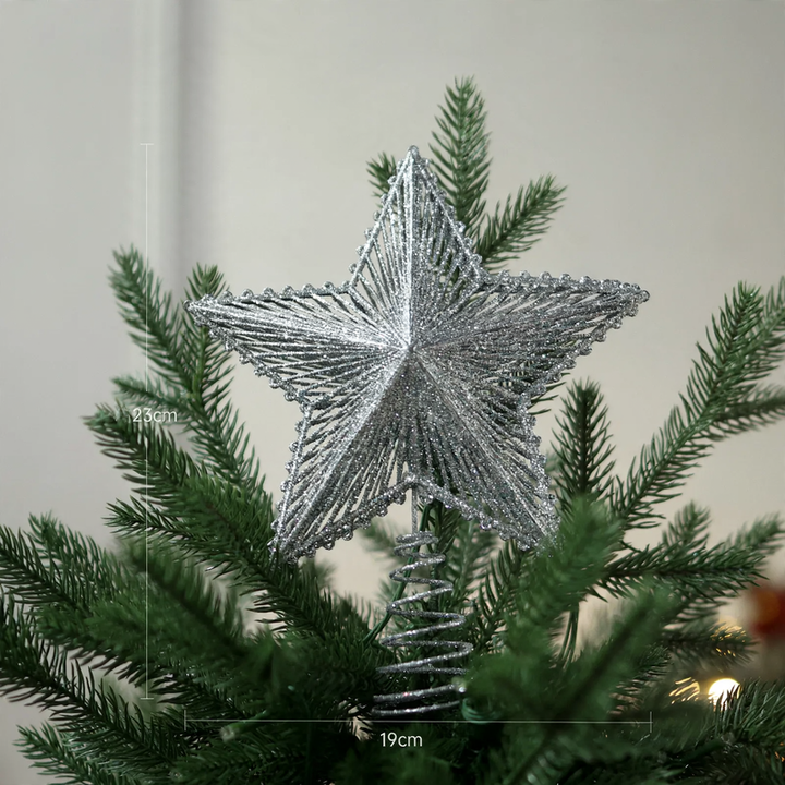 Leuchtende Weihnachtsbaum-Spitze