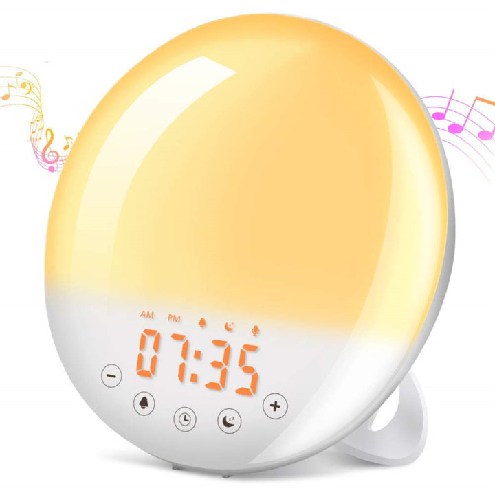 Digitaler Wecker mit Sonnenaufgangslicht und FM-Radio