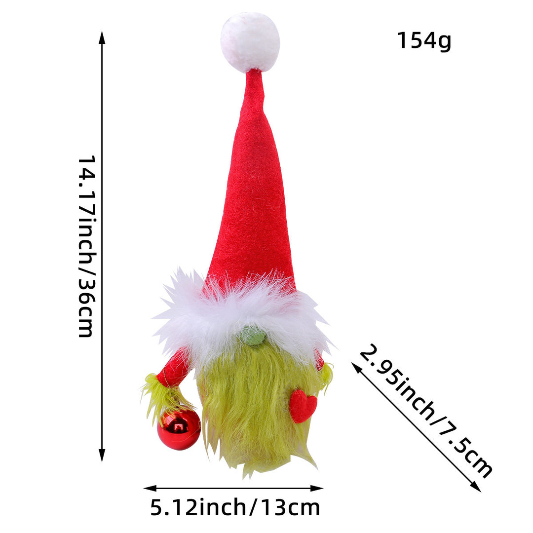 Weihnachts-Wichtel mit Herz-Motiv, Textil