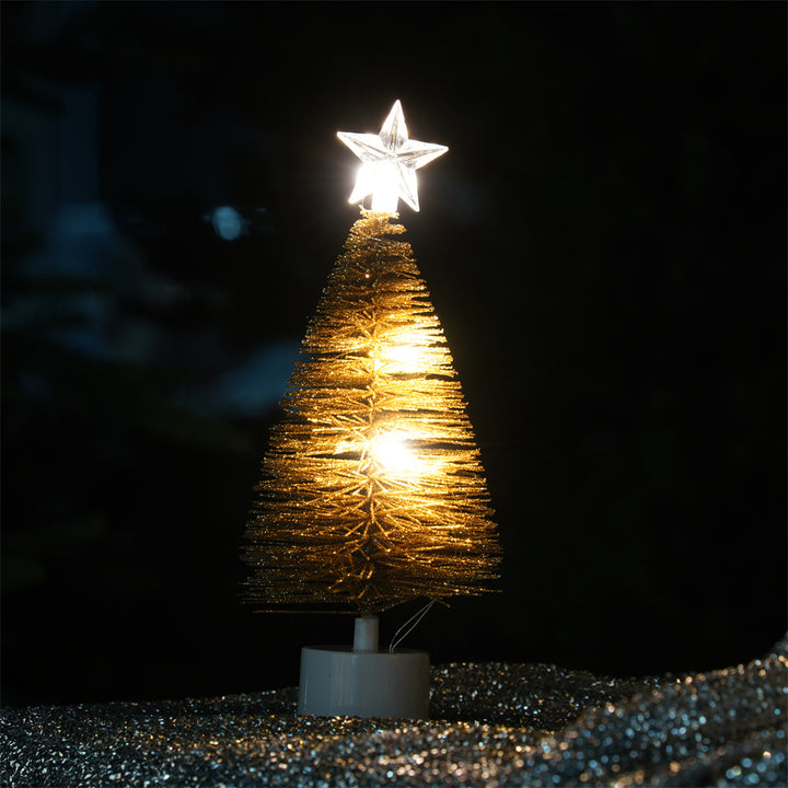 Beleuchteter Weihnachtsbaum-Spitzenstern, 15 cm oder 20 cm