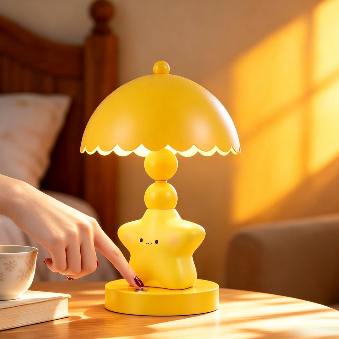 Stern-Tischlampe mit Farbwechsel