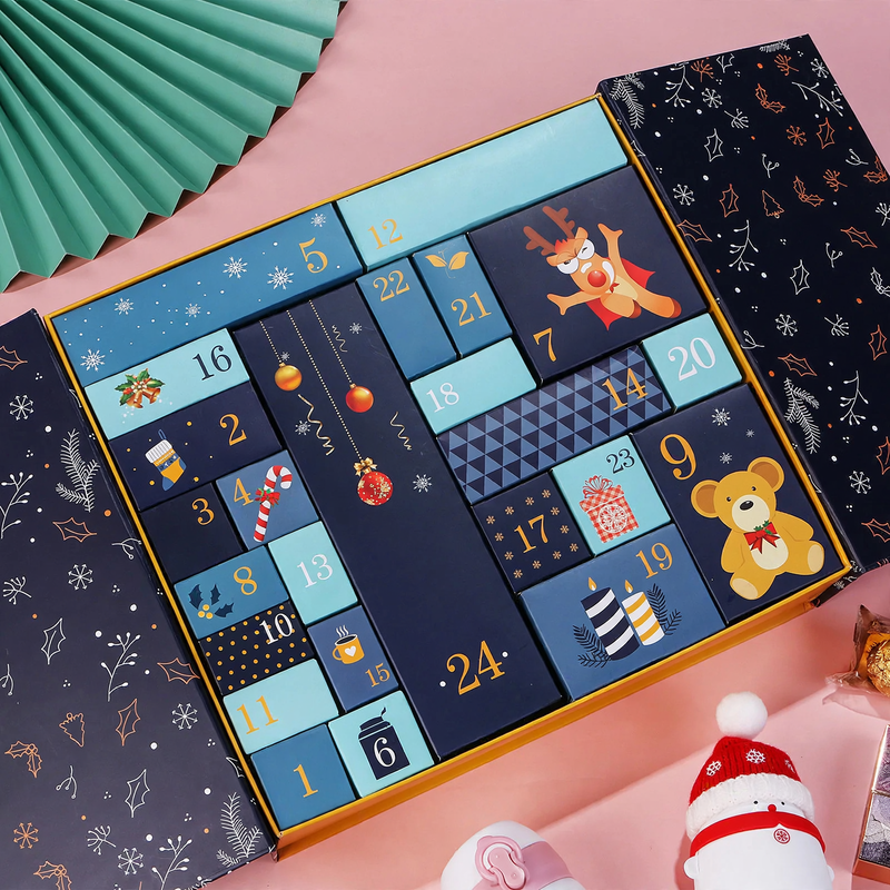 Weihnachts-Adventskalender Leerbox für Geschenke