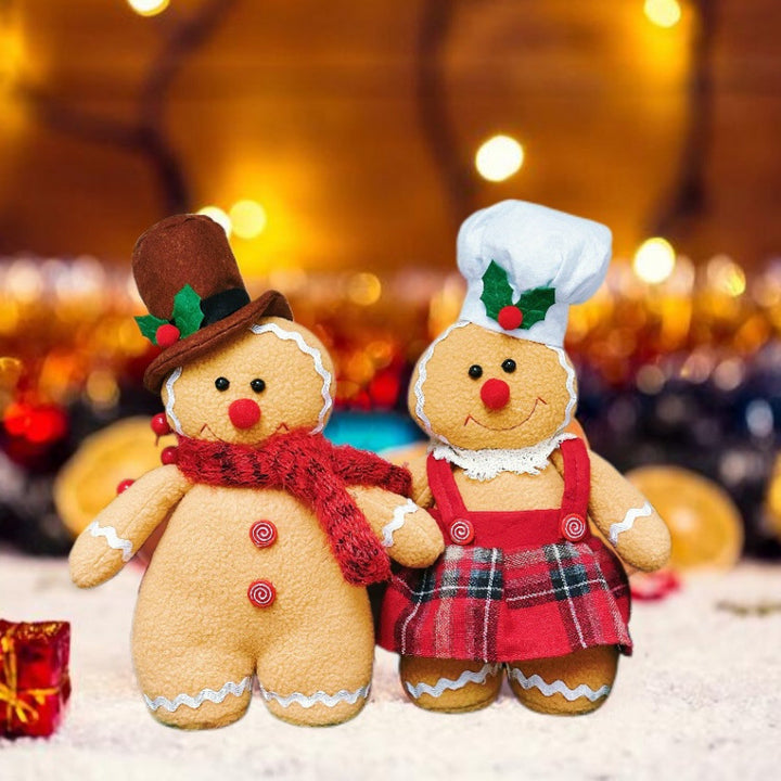 Dekorative Lebkuchenmann-Puppe für Weihnachten