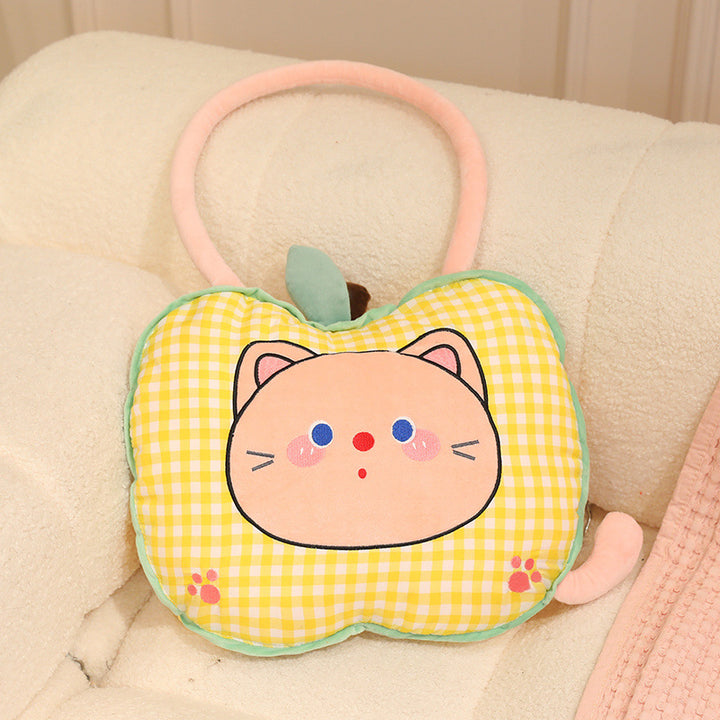 Apfel-Kuschelkissen mit Decke, 2-in-1