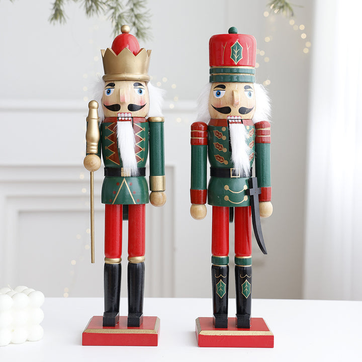 Dekorative Nussknacker-Figur aus Holz für den Tisch