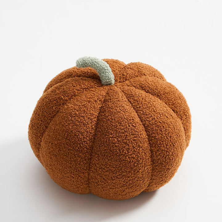 Plüsch-Dekokissen Kürbis-Form, 35 cm