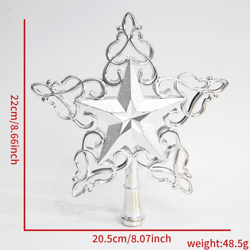 Weihnachtsbaum-Spitzenstern, 3D-Design
