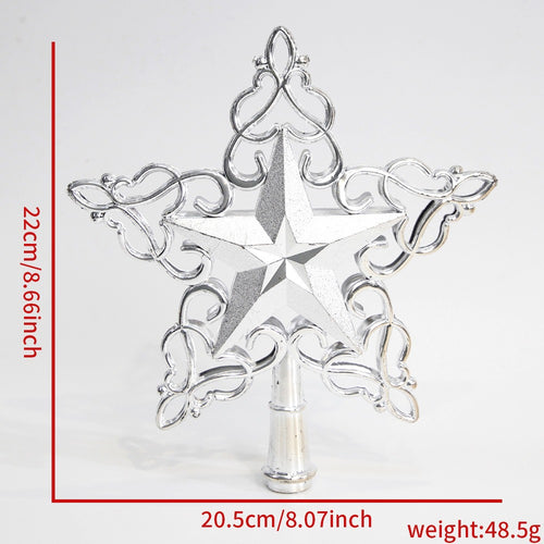 Weihnachtsbaum-Spitzenstern, 3D-Design