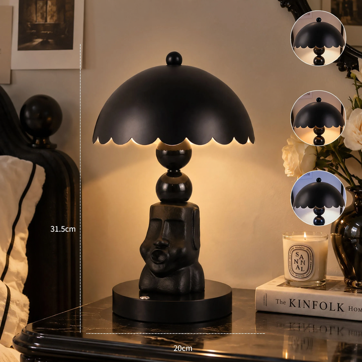 Moai-Tischlampe ZHTJ038, berührungsgesteuert, dimmbar