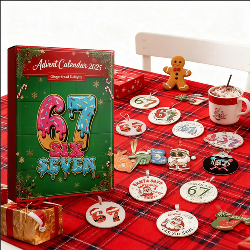 Weihnachts-Adventskalender aus Kunststoff