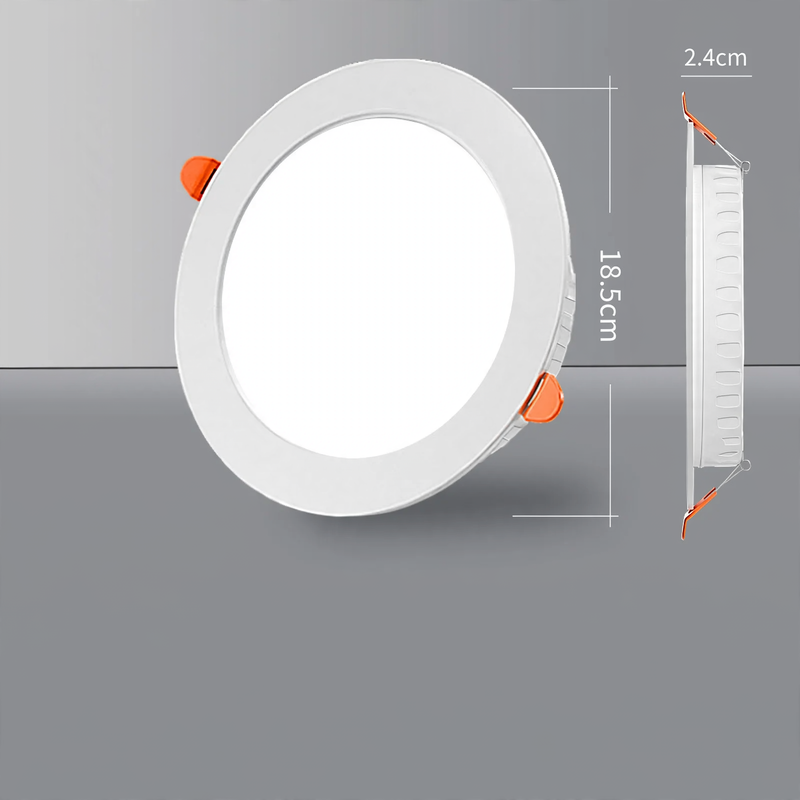 LED-Einbauleuchte, ultraflach, rund