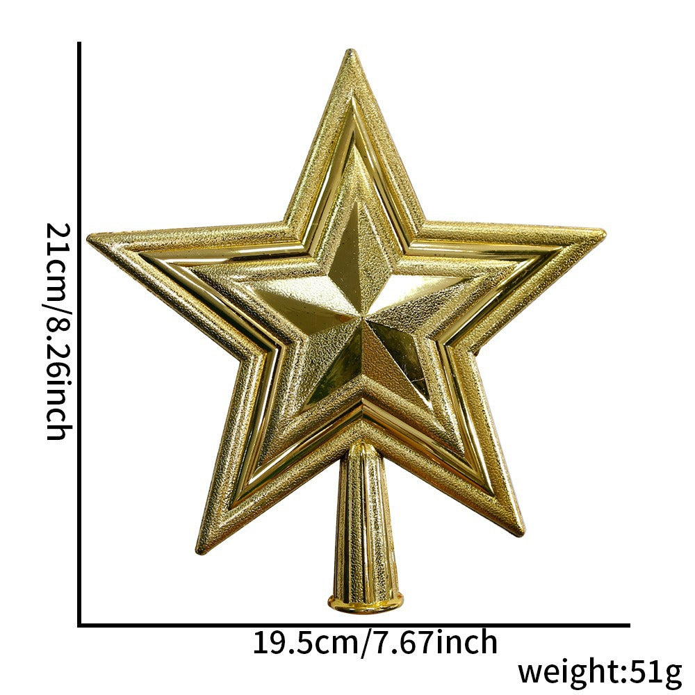 Weihnachtsbaum-Spitzenstern, 3D-Design