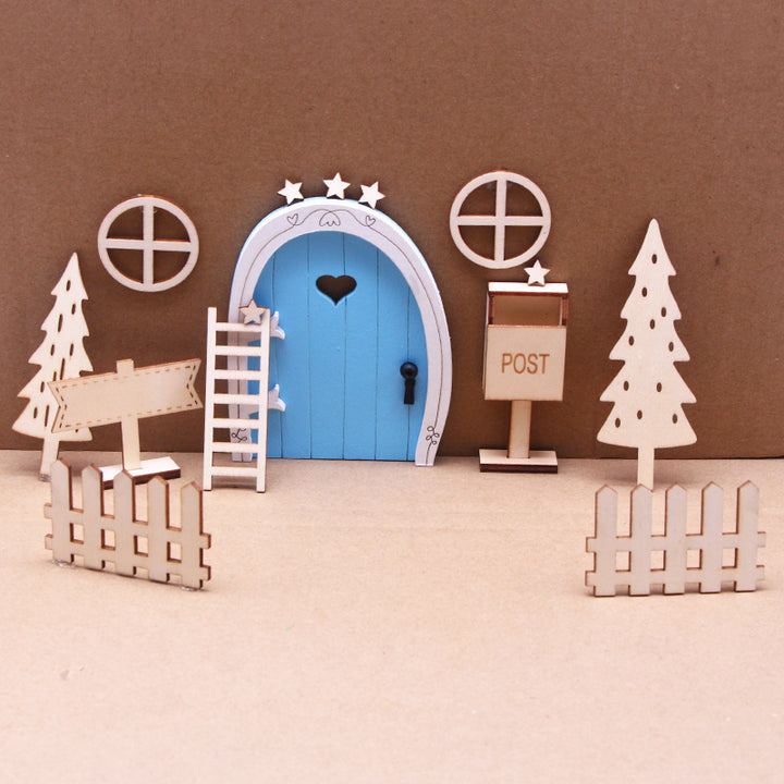 Miniatur-Feentür-Set für Puppenhäuser