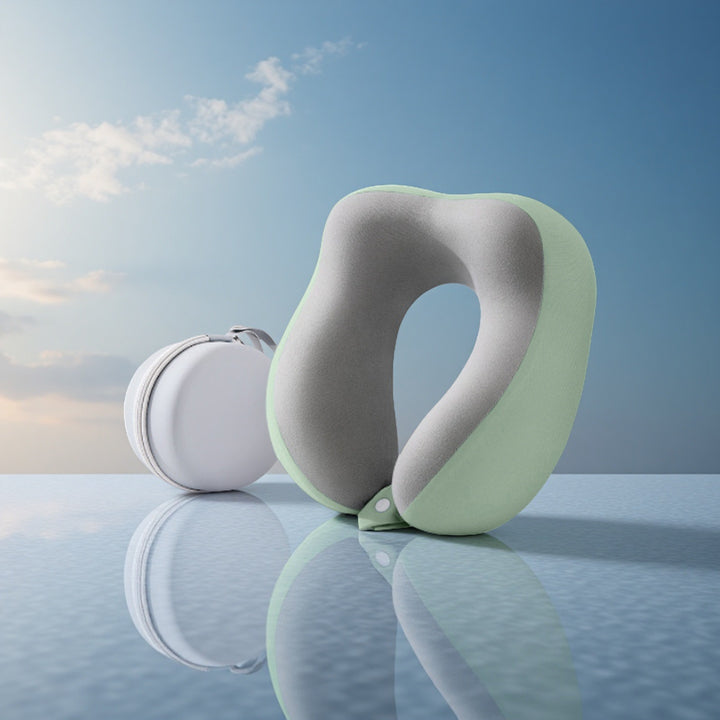 Memory-Foam U-Kissen mit 360°-Nackenstütze