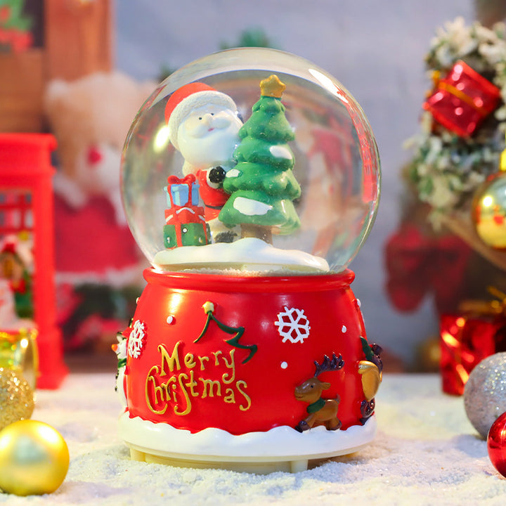 Weihnachts-Schneekugel mit Weihnachtsmann-Motiv