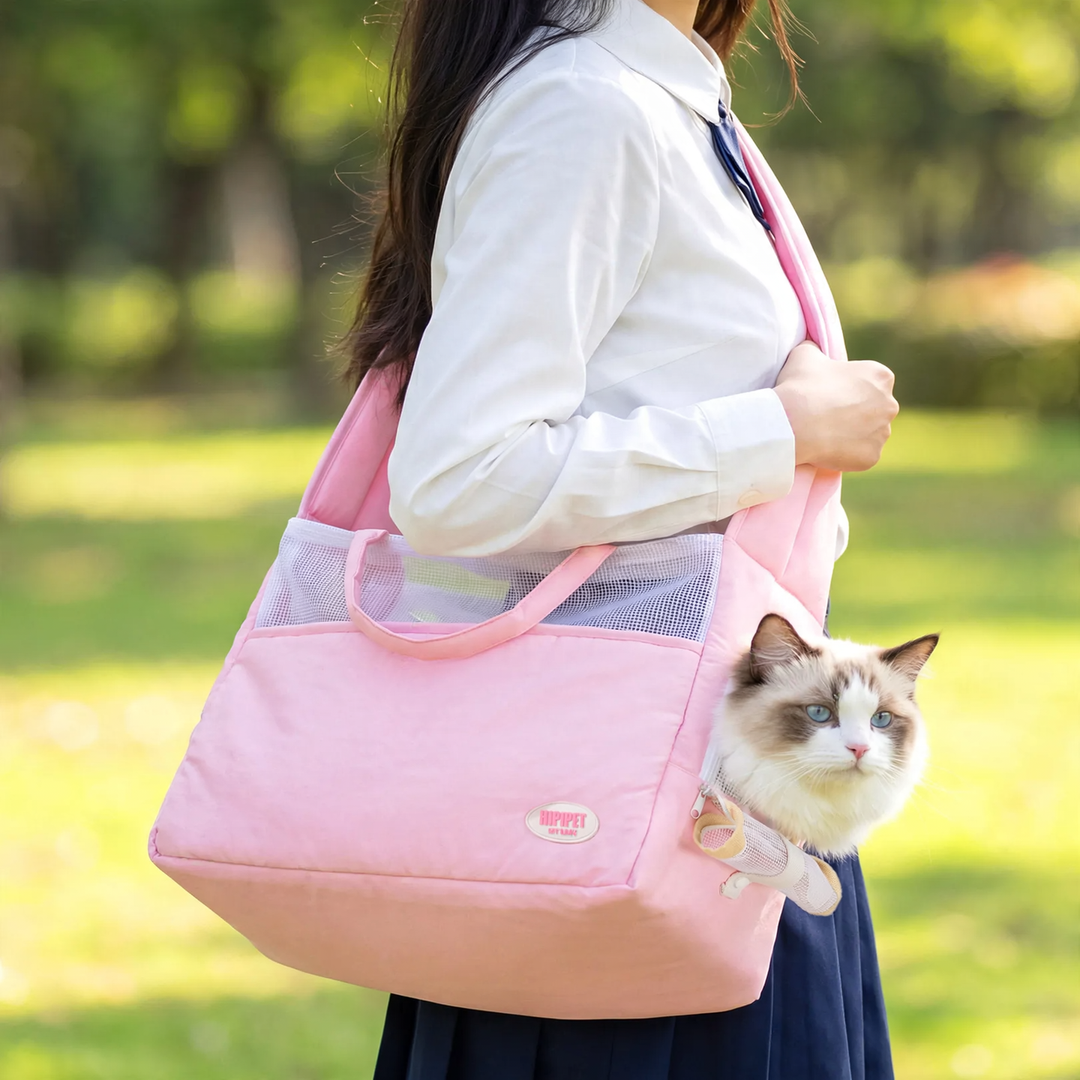 Tragbare Haustiertasche mit Schultergurt