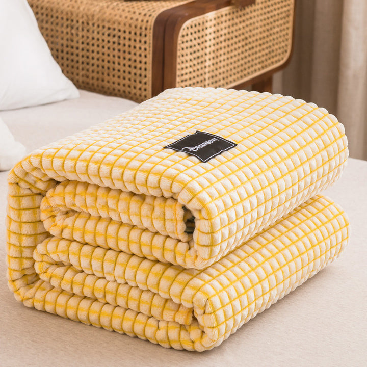 Milchfleece-Decke, einfarbig, weich, vielseitig
