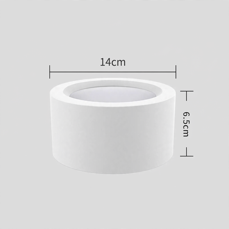 LED-Aufbauleuchte, rund, ohne Bohren