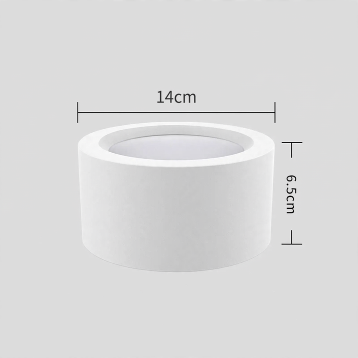 LED-Aufbauleuchte, rund, ohne Bohren