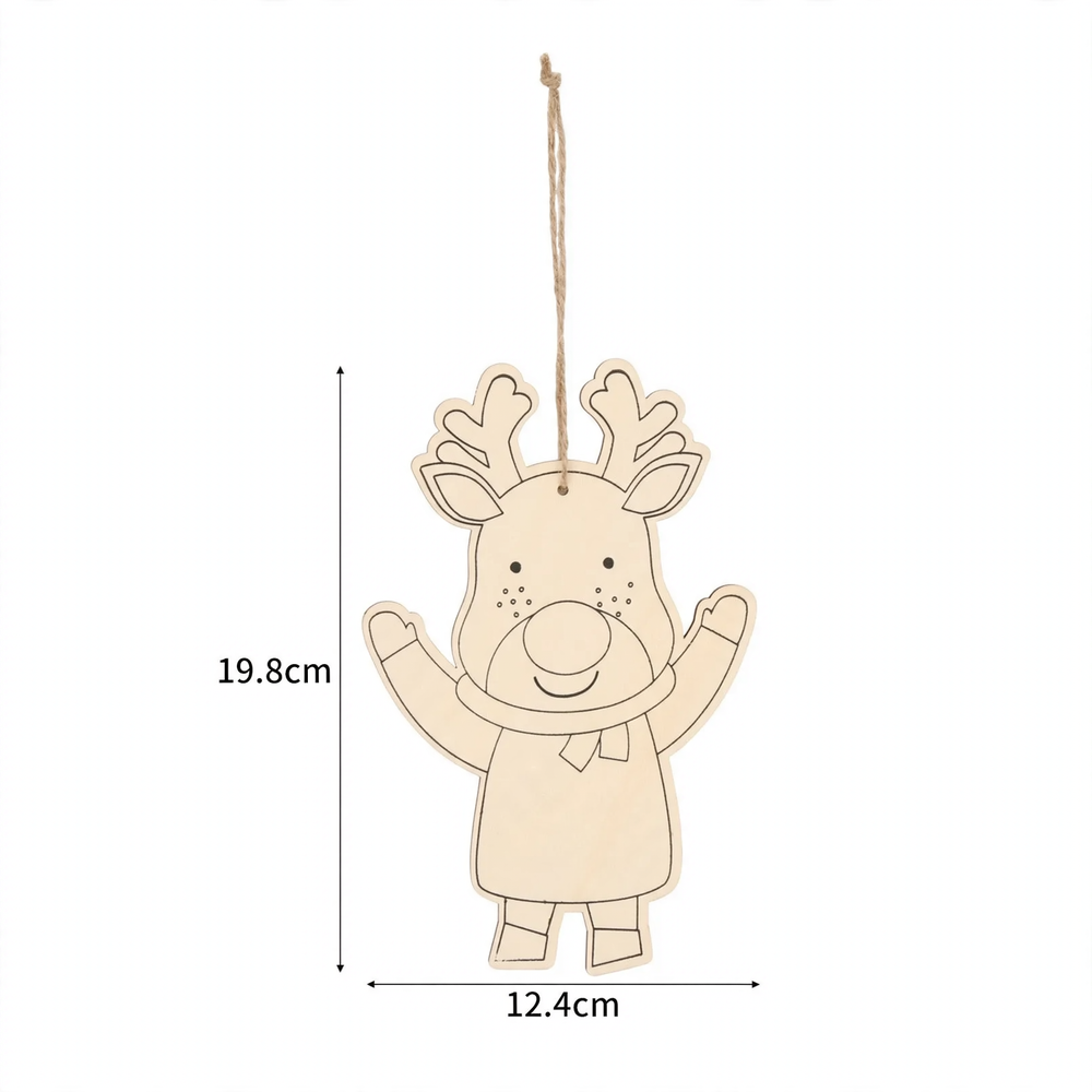 Hölzerner Wichtel-Anhänger für Weihnachtsbaum