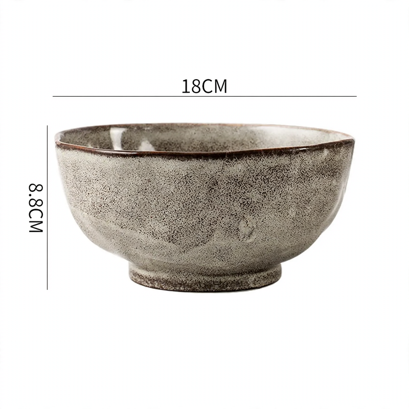 Vintage-Geschirrset aus Keramik, rustikales Design