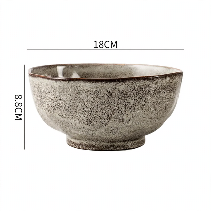 Vintage-Geschirrset aus Keramik, rustikales Design