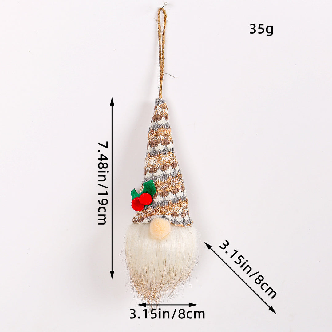 Leuchtende Weihnachts-Wichtelfigur mit Pailletten
