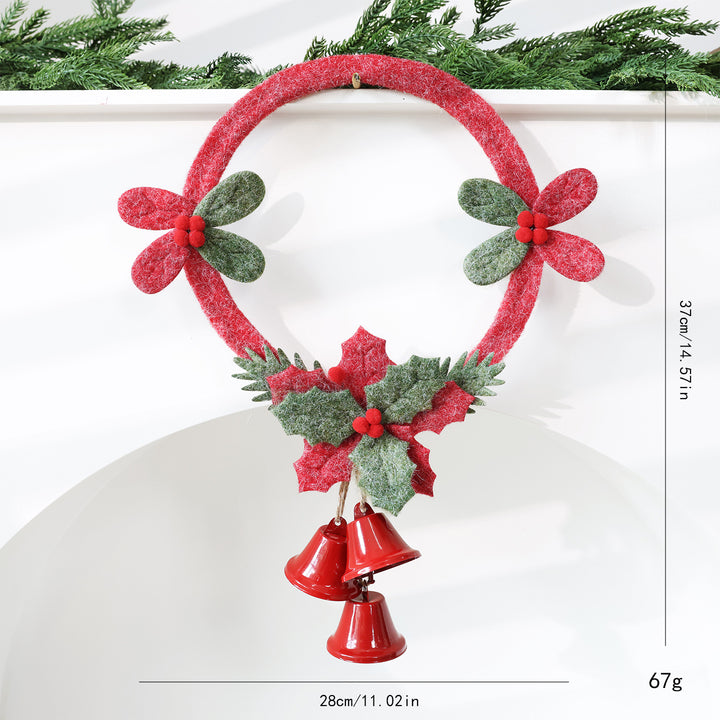 Dekorativer Weihnachtskranz für Tür und Fenster