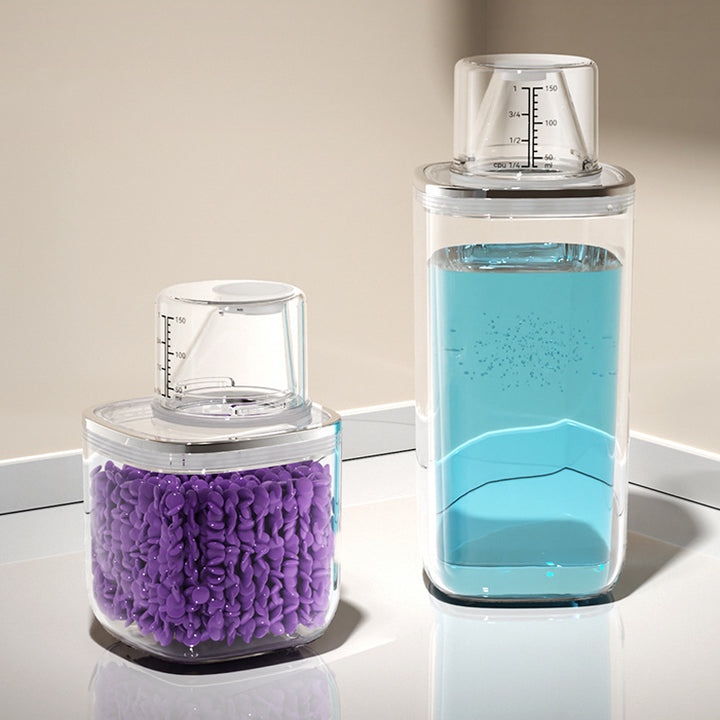 Transparente Lagerdose mit Messskala, 501–800 ml