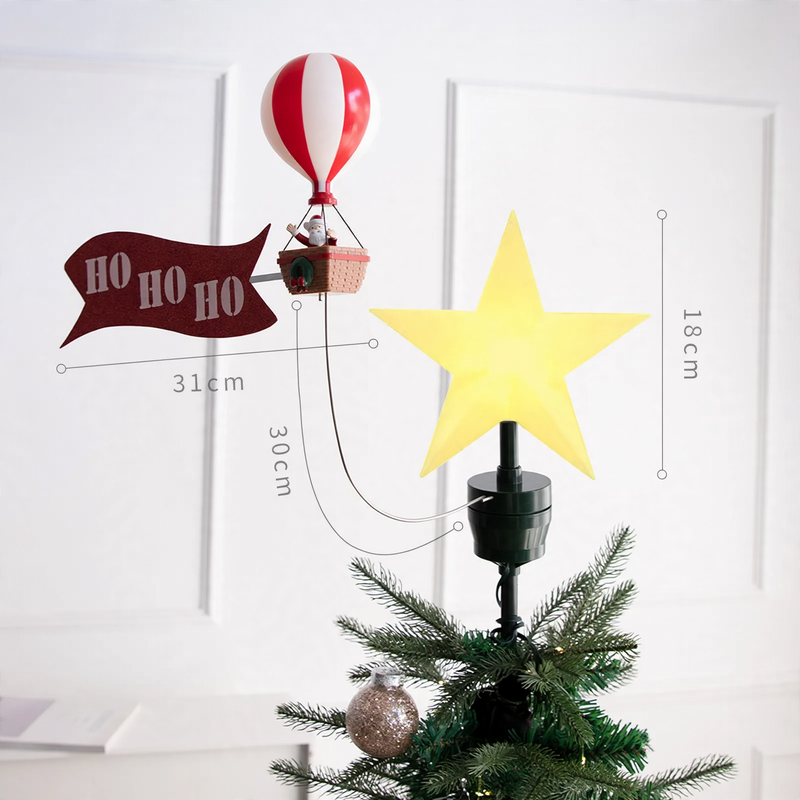 Leuchtende Weihnachtsbaum-Dekoration aus Kunststoff