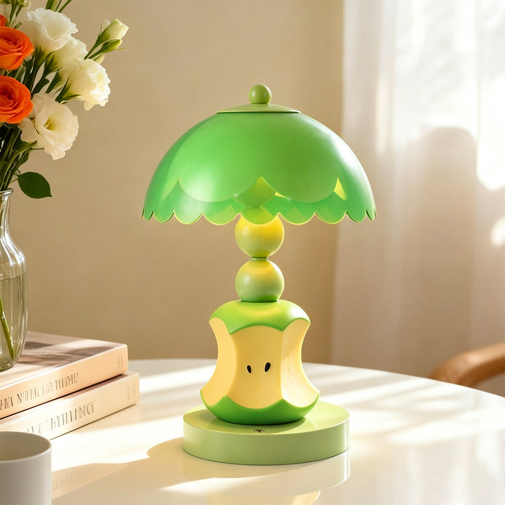 Apfel-Tischlampe aus ABS-Kunststoff