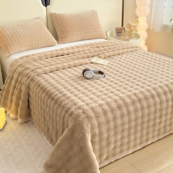 Weiches Bettlaken aus Milchfaser-Fleece, 180x200-220cm