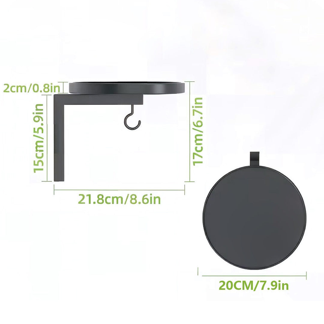 Wand-Vogeltränke aus Metall mit Haken