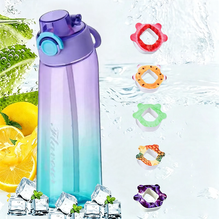 Tritan-Trinkflasche mit Aromaring und Tragegriff