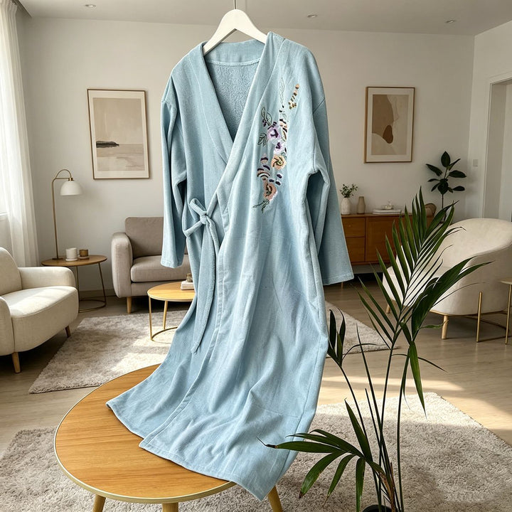 Bademantel aus Korallenfleece für Damen