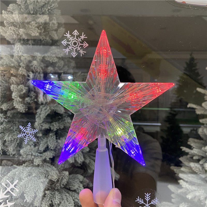 Leuchtender Weihnachtsbaum-Stern, warmweiß oder bunt