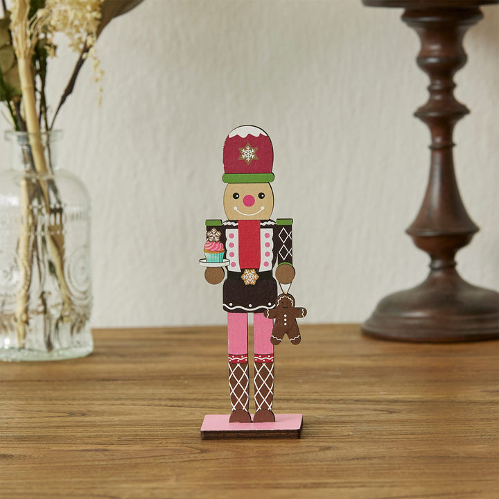 Dekorativer Holz-Nussknacker Soldat für Weihnachten