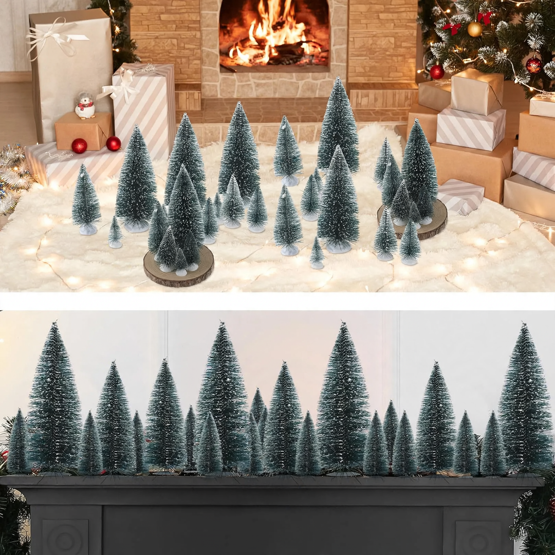 Mini-Weihnachtsbaum mit Schnee-Optik