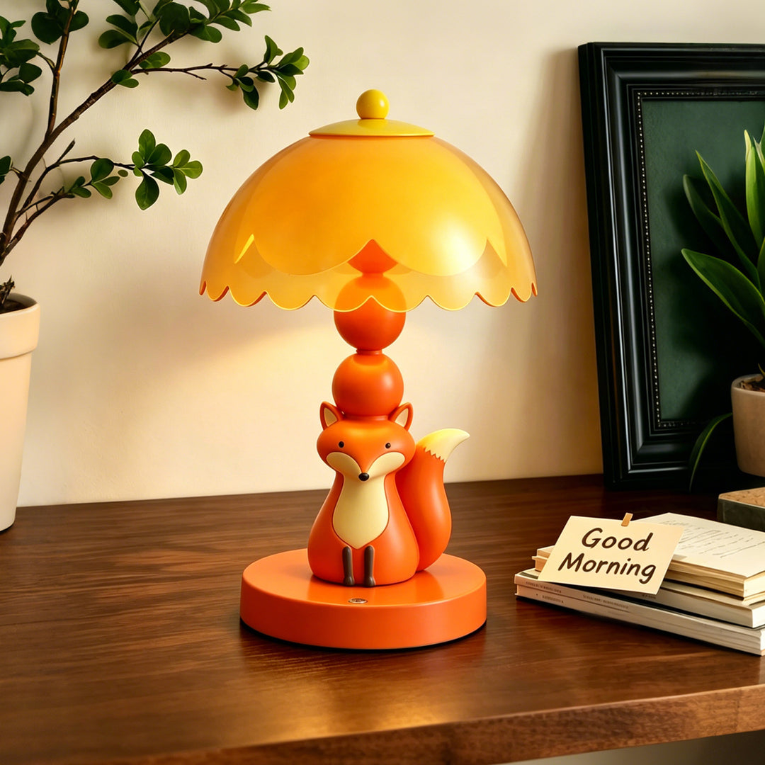 Niedliche Fuchs-Tischlampe für Kinderzimmer
