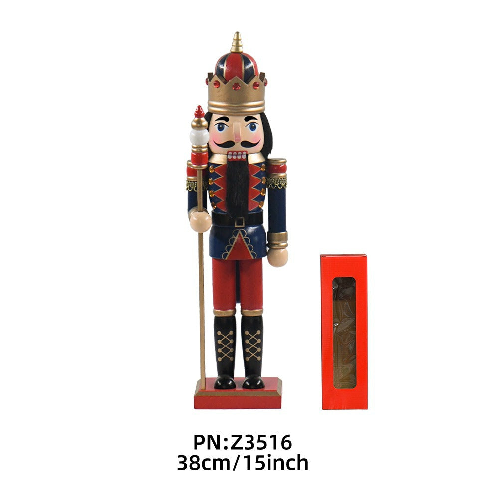 Dekorative Nussknacker-Figur aus Holz für festliche Anlässe
