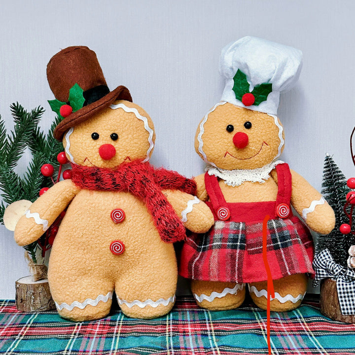 Dekorative Lebkuchenmann-Puppe für Weihnachten