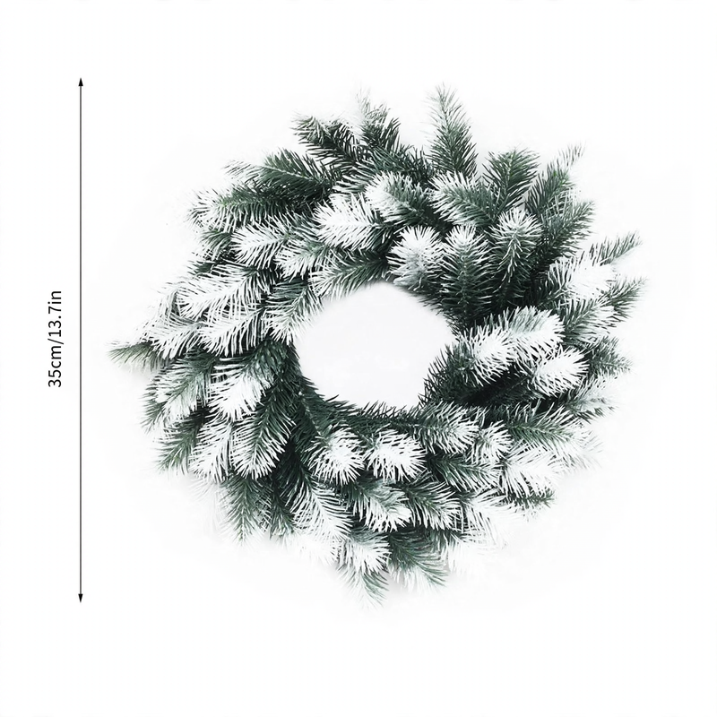 Künstlicher Weihnachtskranz aus Kunststoff, 10-30 cm
