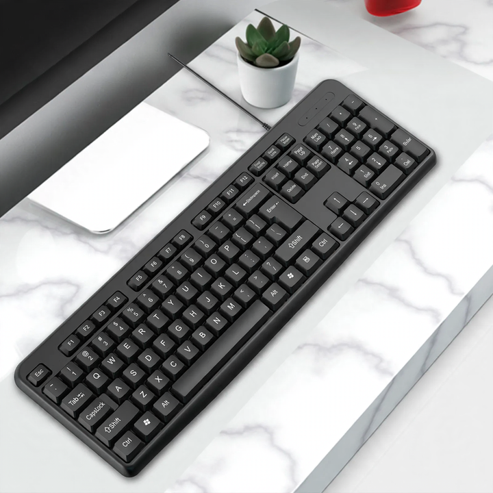 Kabelgebundene Tastatur LD-618, USB, ABS