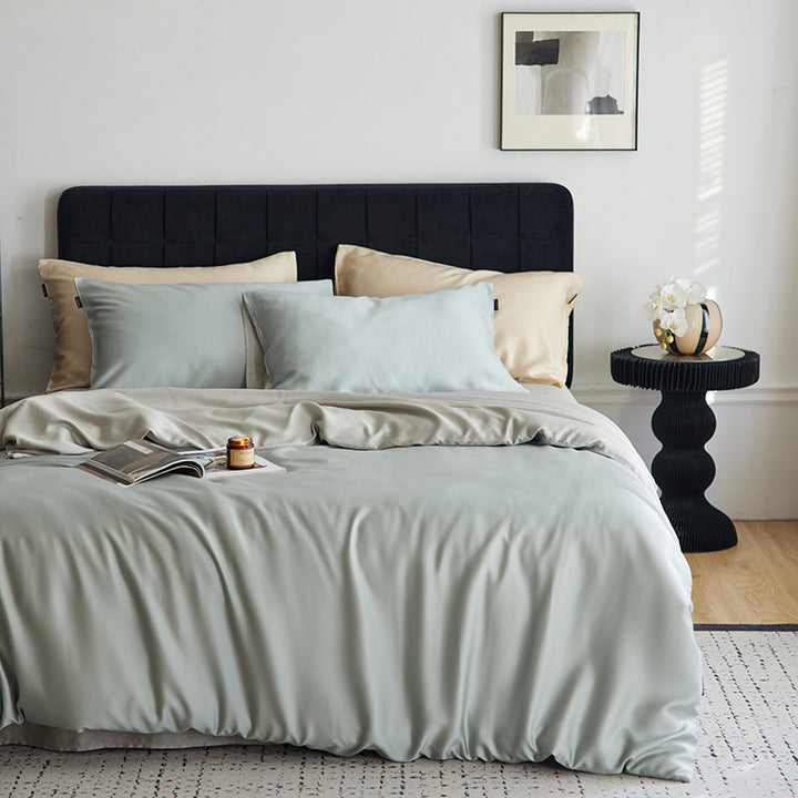 Lyocell-Bettwäsche-Set, 4-teilig, elegant