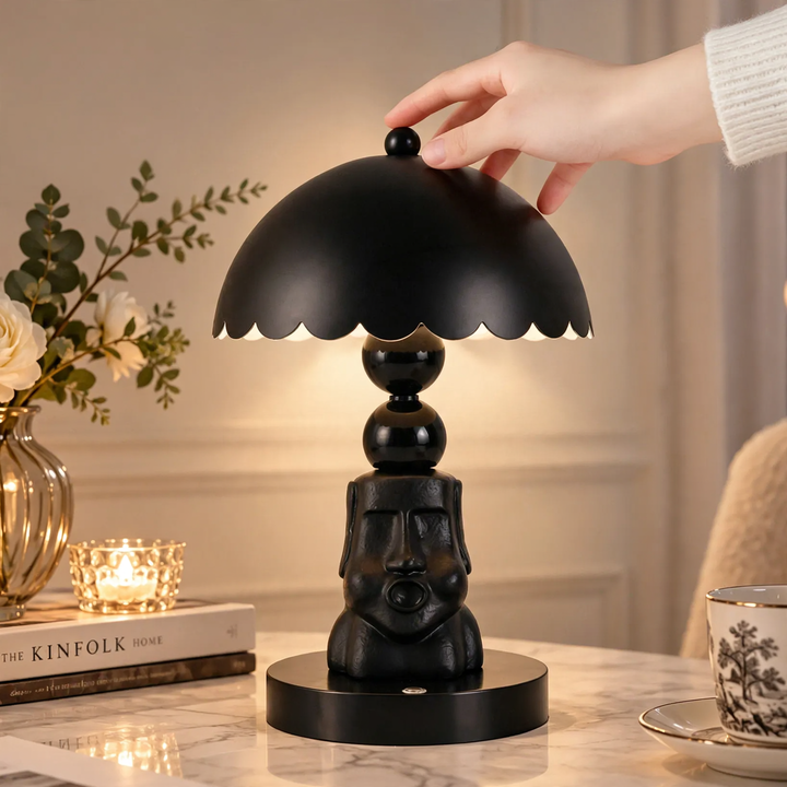 Moai-Tischlampe ZHTJ038, berührungsgesteuert, dimmbar