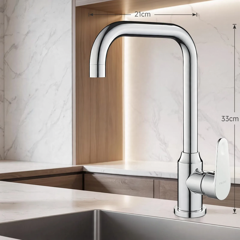 Edelstahl-Wasserhahn für Küche, Misch- oder Kaltwasser
